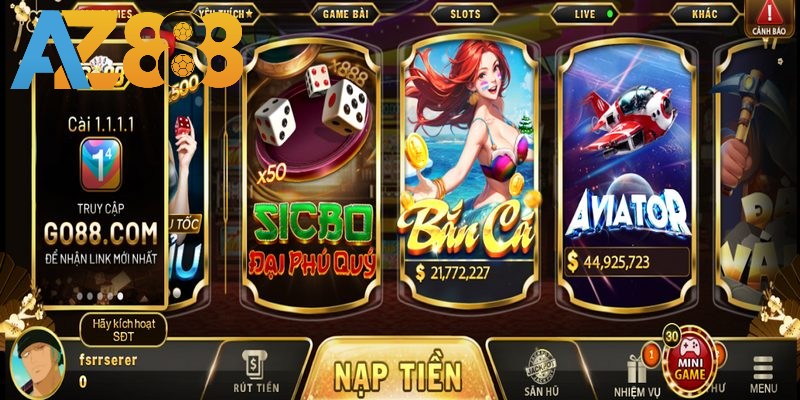 Danh mục game ấn tượng không thể bỏ qua tại Go88